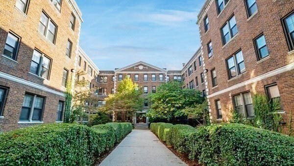 Fully FURNISHED turnkey top floor SUNNY unit in one of Fenway's most beautiful buildings, this well maintained professionally managed building comes with an incredible serene common area courtyard. Walking distance to public transportation, stores, restaurants, & all that Fenway has to offer. Close to the Longwood Medical area and overall A+ location!  The murphy bed is located in the living area and is generously sized for a couch too. 2 great, spacious closets. Renovated bath and kitchen, this unit has tons of natural light, hardwood flowing throughout, incredible closet space, spacious kitchen with space for separate dining area, gas range, washer IN-UNIT, heat/hot water included in low HOA- Currently rented until 8/31 and then will be delivered vacant. OPEN HOUSE: SUNDAY 6/7 10 am-12 pm