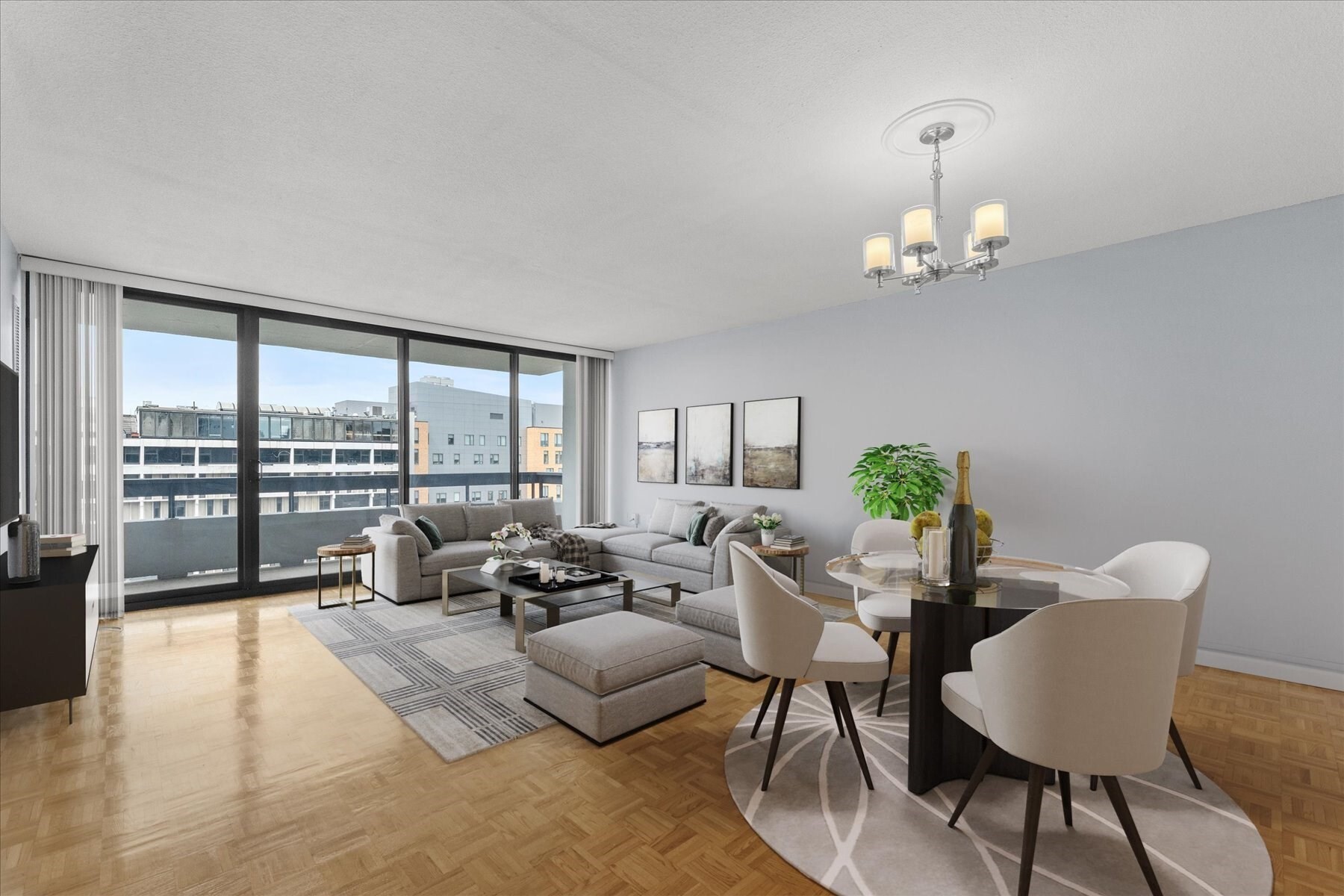 Set high above Commonwealth Ave, this one bedroom co-op offers a very spacious, wide & well-proportioned floor plan along with a full garage parking space. The expansive open living is framed by a wall of sliding glass doors leading to an private balcony with sweeping Back Bay skyline views .Hardwood floors, central air and exceptional sunlight enhance the home’s comfortable feel. The separate granite kitchen has been thoughtfuly renovated, while the updated bath and oversized bedroom provide both style & functionality. Great closet space throughout.  Kenmore Towers is a professionally managed full-service co-op building offering 24-hour concierge service, on-site management, underground garage parking, laundry facilities, and seasonal outdoor swimming pool. Ideally positioned in the heart of Kenmore Square, residents are seconds to the MBTA, Back Bay, Longwood Medical Area, BU, the Charles River Esplanade, restaurants, shopping & Boston's most vibrant cultural destinations