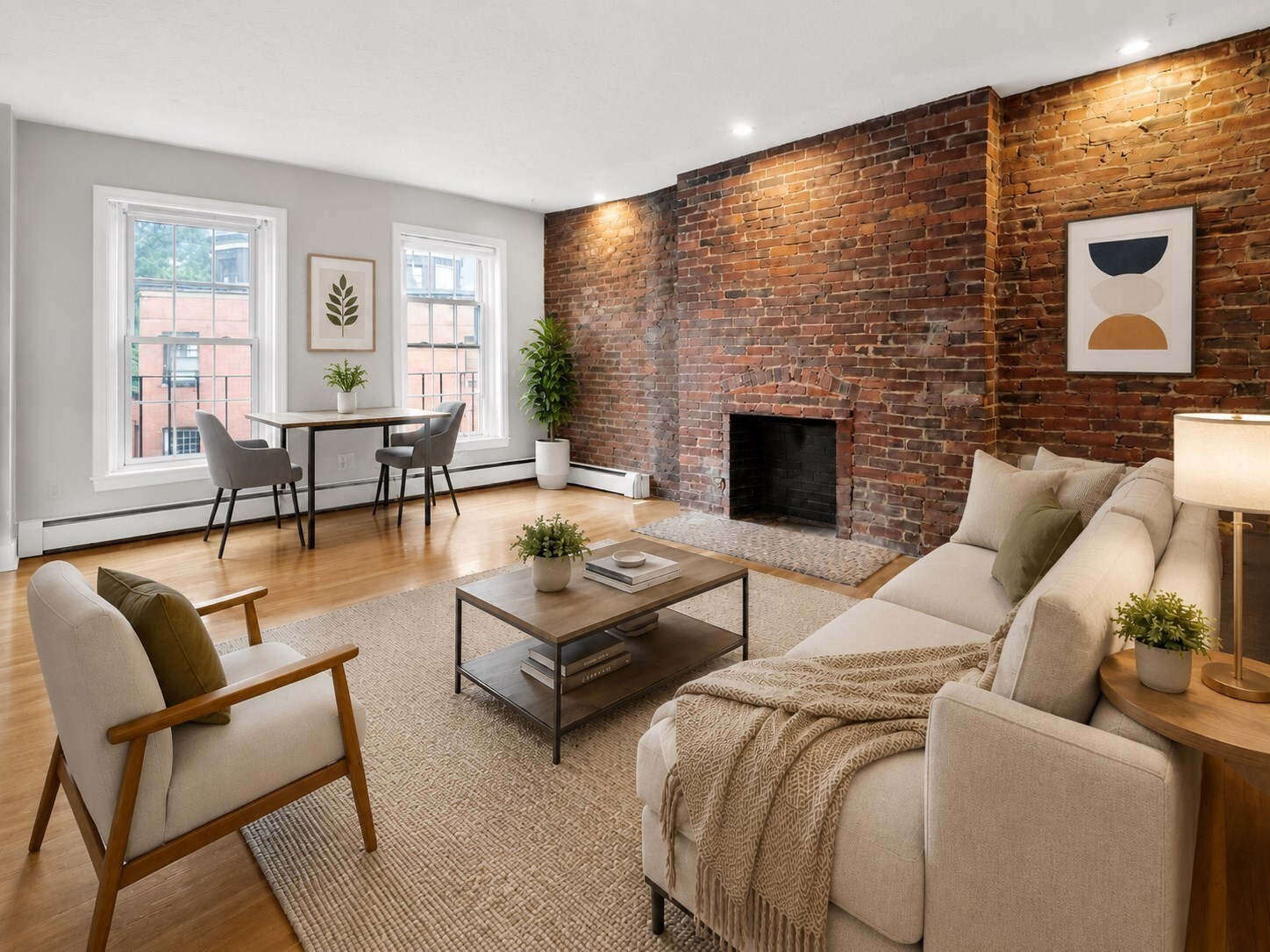 Set in a classic 1905 brownstone in the heart of Boston's Symphony district, This upper-level one-bed in the Symphony neighborhood with the kind of character that stands out: exposed brick, hardwood floors, and a decorative fireplace give the space real texture. This unit also features a new washer/dryer in the Master bedroom.  This condo is in  the center of the city's cultural and academic life. Symphony Hall, the New England Conservatory, the Museum of Fine Arts, and the Isabella Stewart Gardner Museum are all a short walk away, while Northeastern, Berklee, and the Longwood Medical Area sit just minutes from your door. The Symphony Green Line stop and Mass Ave bus routes make car-free living effortless, and Whole Foods, Time Out Market, and the Fenway's dining scene are close at hand. Offering single-level living with the proportions and period character of a turn-of-the-century building, it's an ideal fit for an owner-occupant who prizes walkability or an investor.