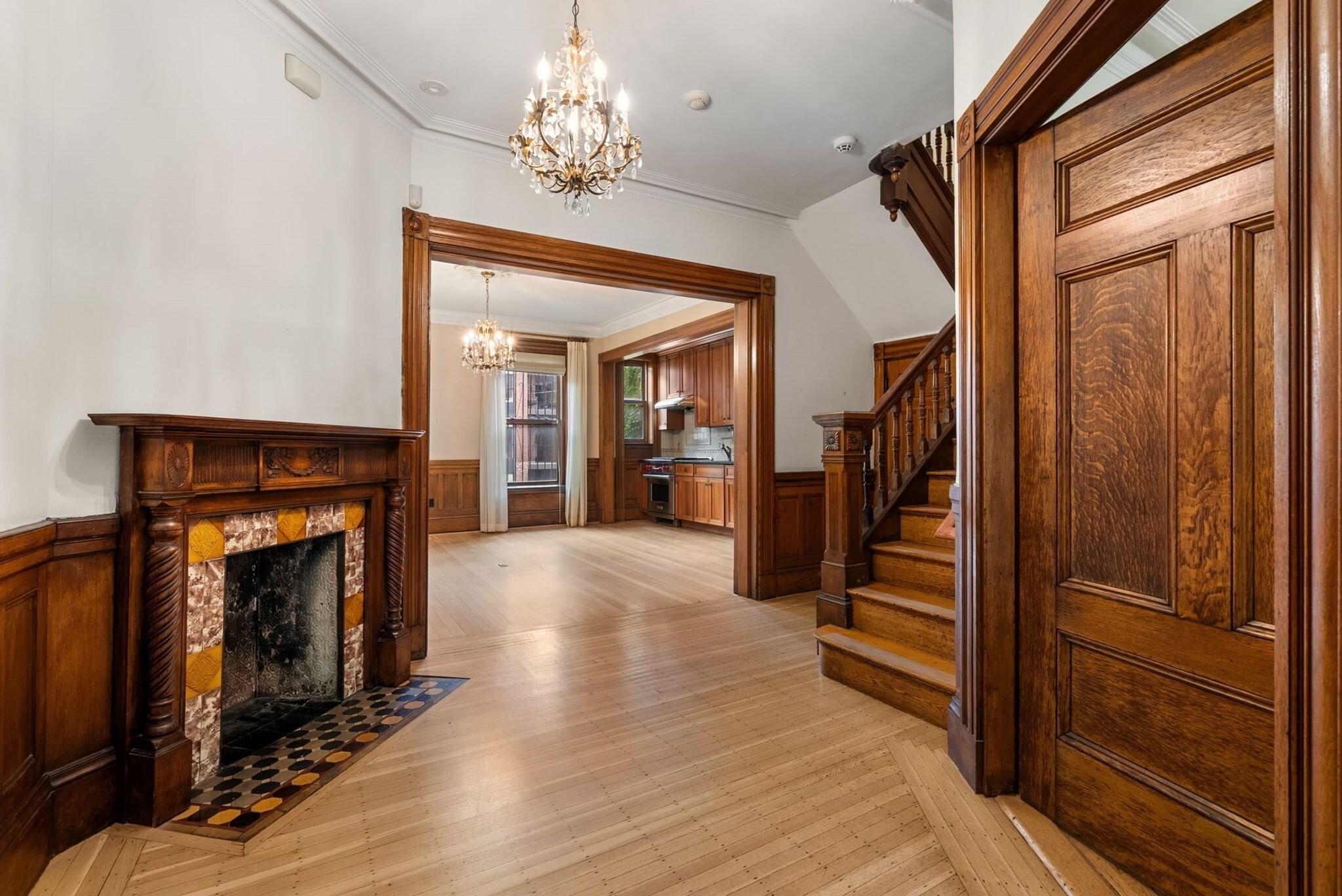 Elegant - spacious - perfectly situated.Bring your vision to this 3440sf gracious Victorian townhouse in the coveted Saint Botolph neighborhood of Boston’s Back Bay.Set on a serene cul-de-sac, this four-level home offers a charming living room, spacious kitchen/dining area, four bedrooms, three bathrooms, and a rare combination of tranquility and convenience, just moments from all that the Back Bay and South End have to offer.Distinctive architectural character, decorative fireplaces, beautiful hardwood floors, a stained glass skylight, generous living spaces, and ample storage provide a wonderful foundation for creating a home that reflects your personal style.The flexible lower level includes a kitchen and full bathroom, offering excellent potential for a private parents’ suite, guest space, home office, or additional living area.Central air conditioning, laundry, and updated systems add modern comfort, while a private garden and two parking spaces provide exceptional convenience.A special home with character, space, and tremendous potential in one of Boston’s most desirable locations—ready for its next chapter.