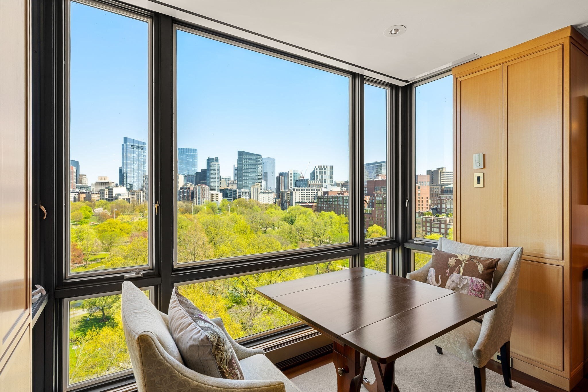 INCREDIBLE PRICE for this prime unit at the Iconic Carlton located within The Newbury Hotel. The last "B" unit to sell in the building transferred at $5,200,000. Offering the most amazing views with 100% frontage and large Bay Windows looking directly over the Boston Public Garden. Renovated in @2003-2004, rarely occupied and in pristine condition. One could move right in or re-imagine. The current layout is a large 1 bedroom, however the original floor plan was a 2 bedroom and this could be converted back to a 2BR. This represents a one of a kind opportunity to own an Extremely Valuable Property in an A+ location in Back Bay at a discounted price. The Carlton House is a 24/7 Full Service building. Residents enjoy Room Service from the Hotel and have access to the Hotel's beautiful Fitness Center. There is additional parking available if needed through the Hotel Valet.