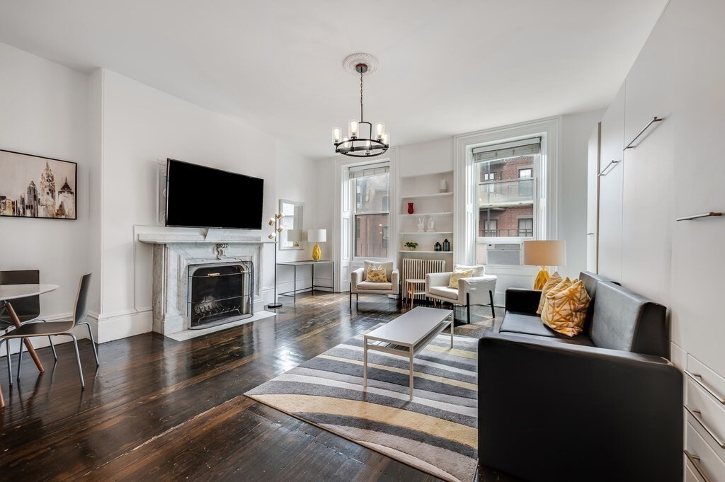 Great investment opportunity in the heart of Back Bay. Set within a traditional Back Bay brownstone, this charming studio features soaring 12-foot ceilings, rich ebony wood floors and oversized south-facing windows. Period details and a beautiful marble fireplace add architectural character and reflect the timeless appeal of this historic neighborhood. The recently renovated kitchen features stainless steel appliances, a dishwasher and modern finishes, complemented by an updated bathroom. The spacious, flexible layout allows for distinct living, sleeping and work-from-home areas, while a generously sized walk-in closet provides exceptional storage. Ideally situated just blocks from the Public Garden, Beacon Hill, Newbury Street and the Esplanade, with restaurants, shops and the Green Line all close by. With flexible lease terms, this is an appealing option for buyers seeking a long-term Back Bay investment. Classic character, modern updates and an exceptional location come together in one of Boston’s most desirable neighborhoods.