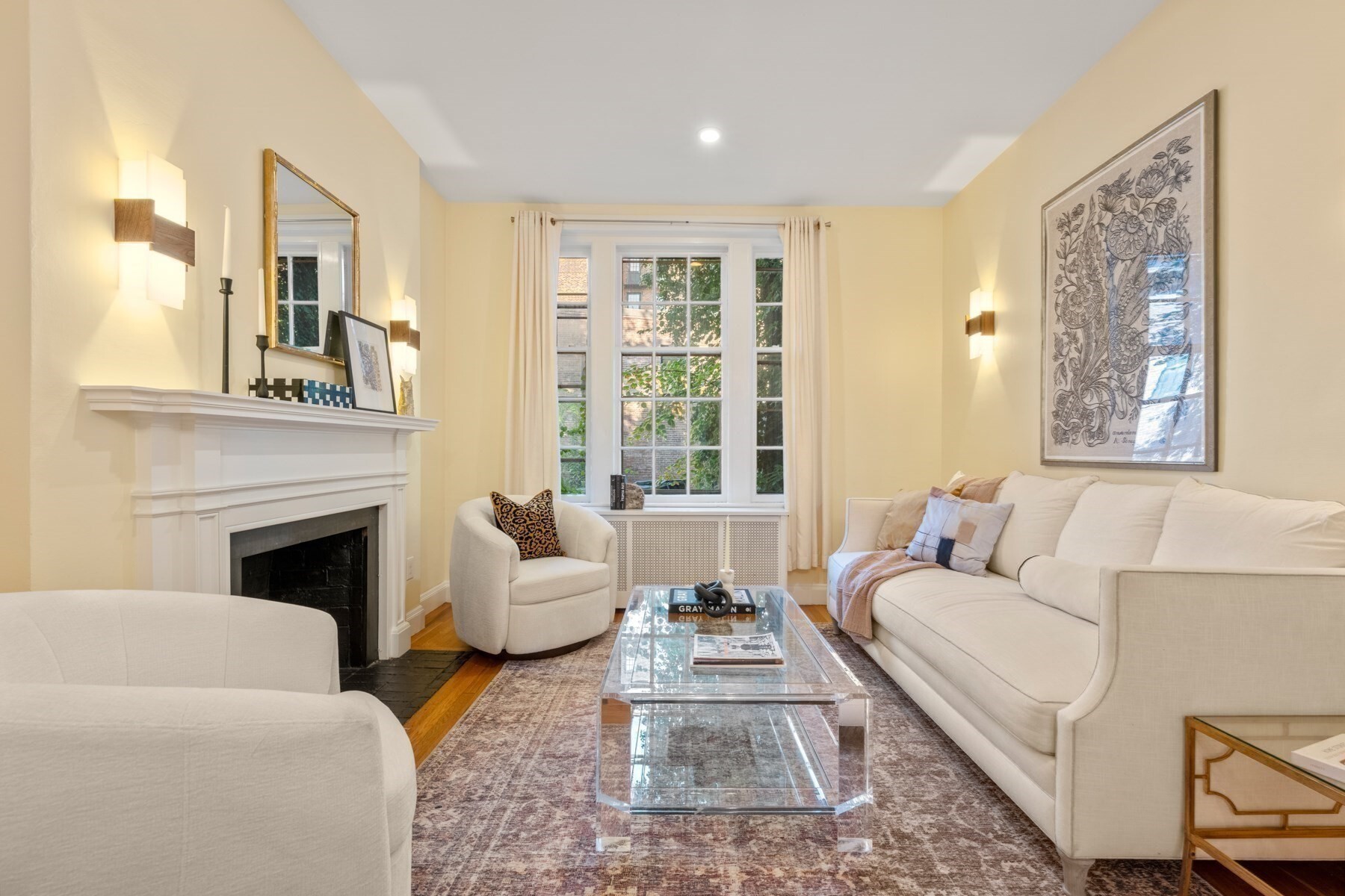 Beautifully Renovated Beacon Hill sun-drenched single-family brownstone is gracefully situated on a quiet, tree-lined street just moments from the Boston Common and the boutiques and dining of Charles Street. Featuring 5 bedrooms and 5 full baths the main level offers an elegant, open-concept living and dining area designed for refined entertaining, complemented by a thoughtfully appointed chef’s kitchen featuring premium stainless-steel appliances and gas cooking. On the second floor, the serene primary suite is anchored by a stately fireplace and enhanced by dual closets and a well-appointed en-suite bath. A spacious front-facing room across the hall provides exceptional flexibility as a family room, office, or additional bedroom. The third floor hosts two generously proportioned bedrooms, including a rear-facing suite with a beautifully updated en-suite bath. Crowning the home, the sunlit fourth floor offers a private retreat ideal for an au pair or guests, complete with a full kitchen, expansive bedroom, full bath, and inviting living area. Skylights flood the space with natural light, while sliding glass doors open to a private balcony showcasing captivating views of the Back Bay skyline. Truly an elegant Home. Open Houses Saturday 9/12 from 12-1:30 & and Sunday 9/13 from 1-2.