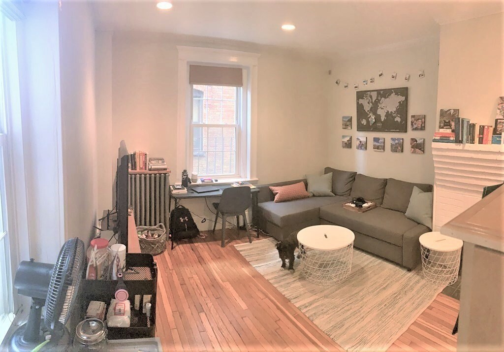 Located on the second floor of a classic Beacon Hill brick building, this rear-facing one-bedroom offers the utmost in convenience, with easy access to Charles Street, MGH, Whole Foods,  the Red Line "T" station, Boston Common, Charles River, and everything the city has to offer! A cozy kitchenette with plenty of storage, granite counters, stainless steel appliances (a convection microwave, gas burners, a dishwasher), and a water purification system. It features ample space bedroom, in-unit laundry, and a bathroom with a deep soaking tub with generous closets and storage spaces. This pet-friendly and professionally managed building provides a private storage locker in the basement. The building has an expansive common roof deck with amazing panoramic views of the city and the Charles River too! [Photos are from prior]
