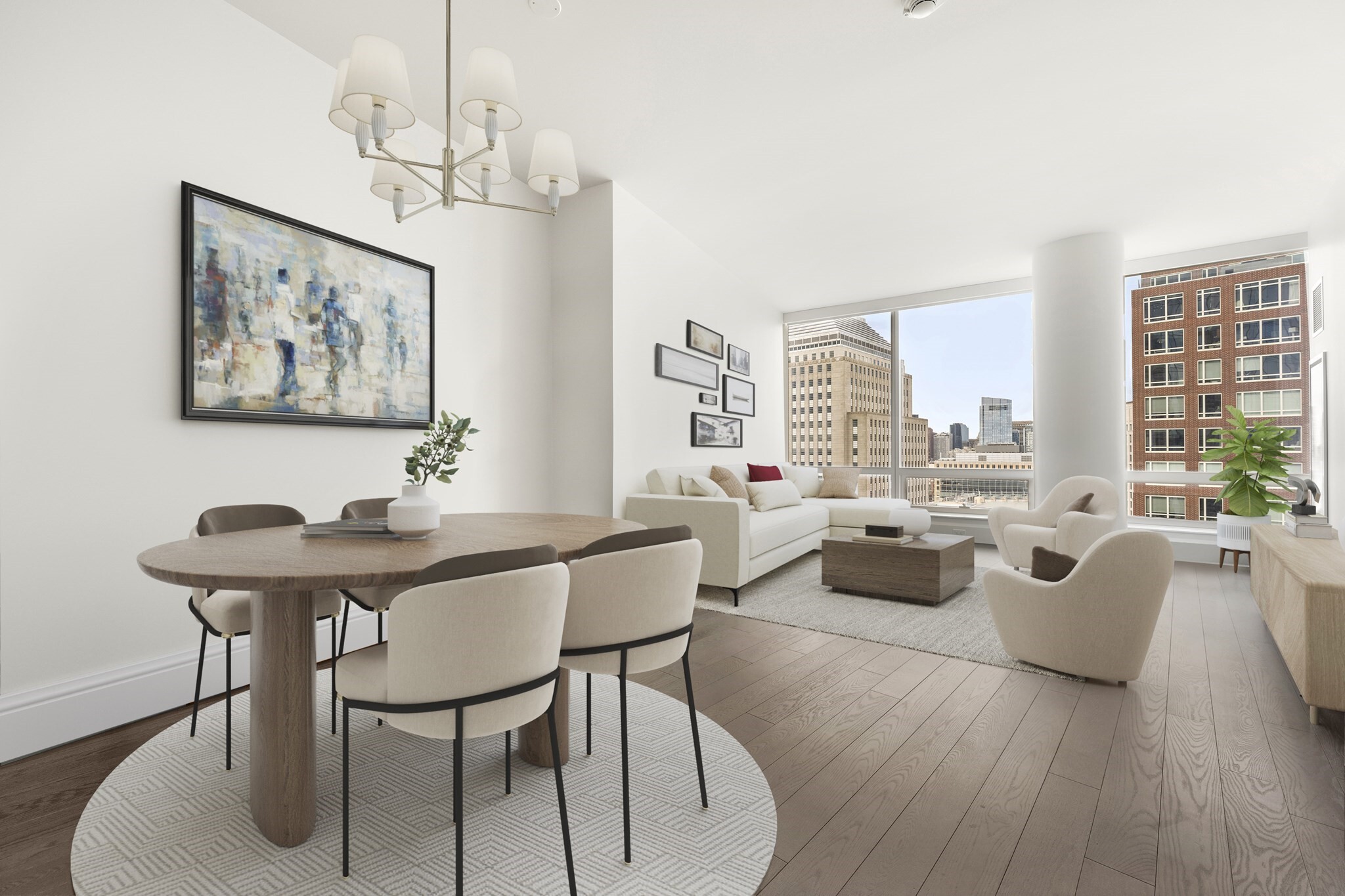 Welcome to Residence 23F at Raffles Boston, a beautifully appointed one-bedroom, one-and-a-half-bath home encompassing approximately 908 square feet. From its 23rd-floor setting, the residence captures breathtaking eastern views of the Boston skyline and offers a refined retreat in the heart of the city. A formal entry with a coffered ceiling creates a gracious introduction to the home, while the kitchen pairs Stevali cabinetry with Wolf and Sub-Zero appliances and Calacatta marble countertops. The suite offers an oversized, customized closet and a luxurious five-piece ensuite bath. Life at Raffles Boston extends well beyond the residence: owners enjoy the legendary service and hospitality, including 24-hour concierge and butler services, along with wellness and fitness facilities, an indoor pool and spa, private lounges, and dedicated private amenity spaces for relaxing and or entertaining. Acclaimed dining destinations, including Long Bar & Terrace, La Padrona, and The Blind Duck, bring exceptional experiences close to home. With its skyline city views, thoughtfully considered interiors, and access to the service and amenities of Raffles, Residence 23F presents a distinctive opportunity to enjoy luxury living in the heart of Boston.